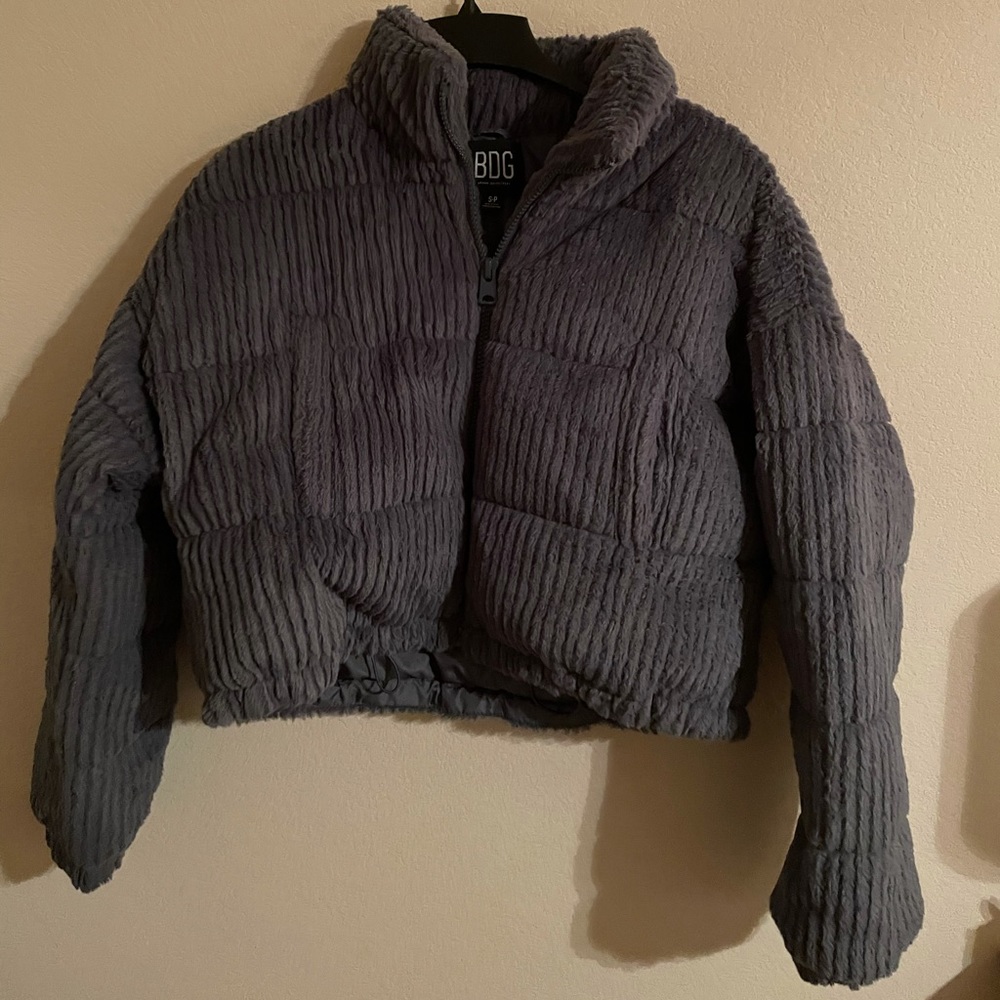 BDG navy puffy jacket